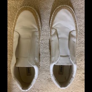 Leather slip on sneakers